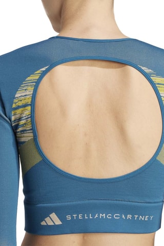 Crop top de yoga Stella McCartney - Bleu cobalt