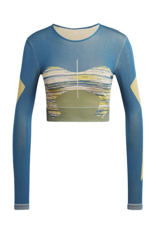 Crop top de yoga Stella McCartney - Bleu cobalt