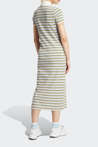 Robe polo '80s - Ciel et marron clair