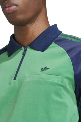 Polo en velours Originals 70s - Vert