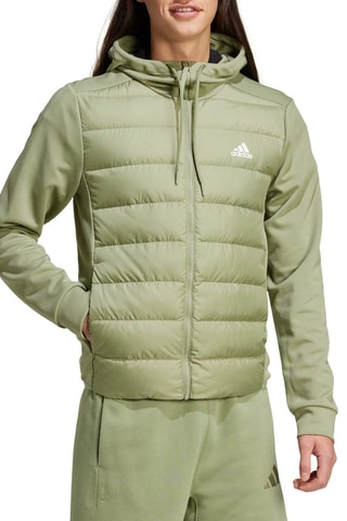 Doudoune à capuche Essentials Hybrid - Vert d’eau