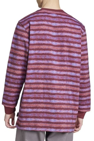 T-shirt Ls Stripe - Bordeaux