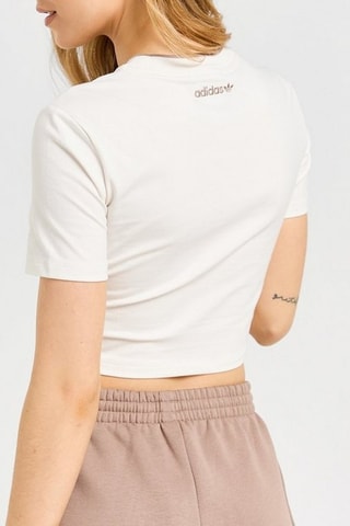 T-shirt cropped Baby - Blanc