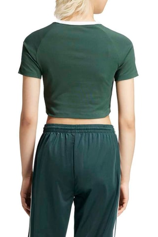 T-shirt cropped - Vert foncé