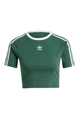 T-shirt cropped - Vert foncé