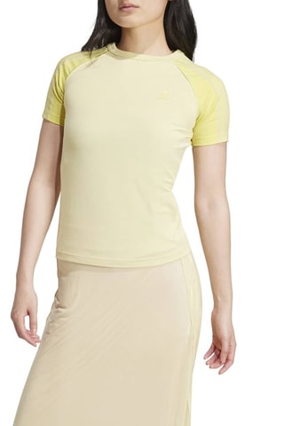 T-shirt slim Adicolor - Jaune