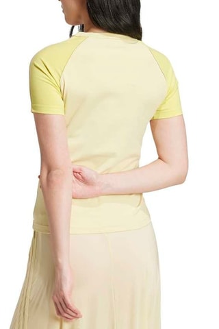 T-shirt slim Adicolor - Jaune