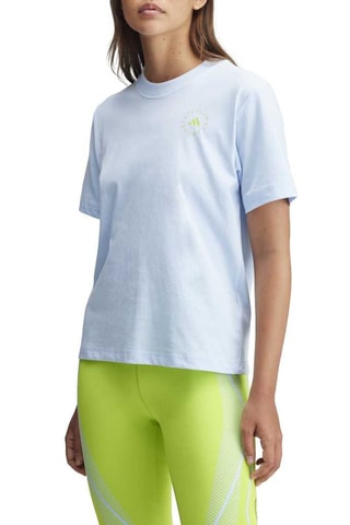 T-shirt en coton biologique Stella McCartney - Ciel