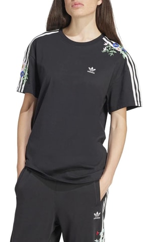 T-shirt Floral - Noir