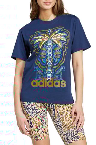 T-shirt graphique adidas x FARM Rio - Indigo