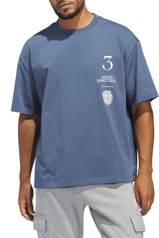 T-shirt standard LA to the World - Bleu cobalt