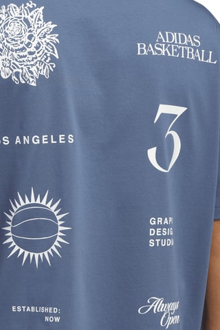 T-shirt standard LA to the World - Bleu cobalt