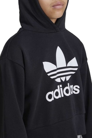 Sweat court à capuche Adicolor - Noir