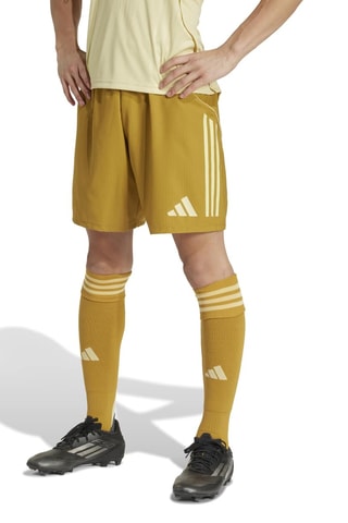 Short de football Tiro25 Competition Match - Moutarde