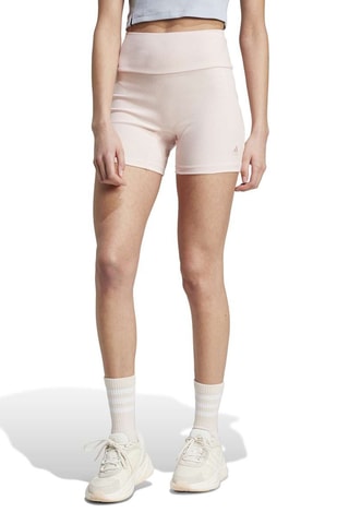 Wielrenbroekje Hoge Taille Lounge - Poederroze