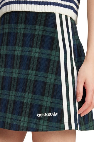 Minijupe en velours - Indigo et vert