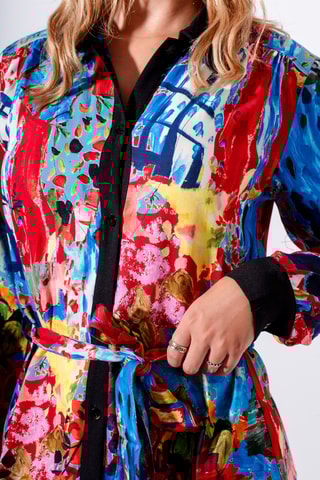 Robe chemise - Turquoise