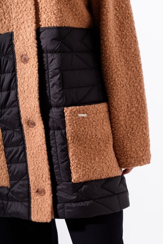 Veste bi-matière - Camel