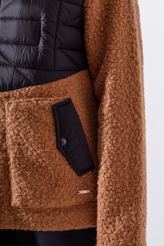 Veste bi-matière - Camel