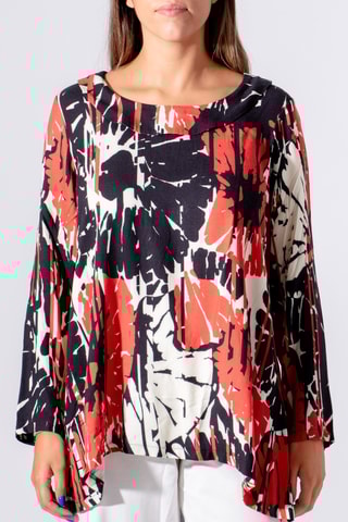 Blouse - Rouge et noir