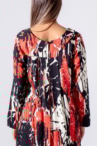 Blouse - Rouge et noir