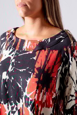 Blouse - Rouge et noir