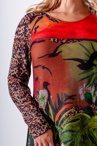 Robe droite - Marron