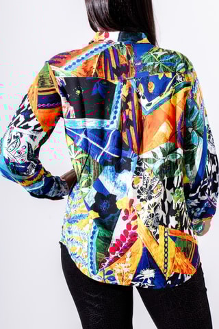 Chemisier - Bleu cobalt