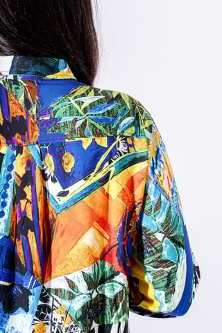 Chemisier - Bleu cobalt