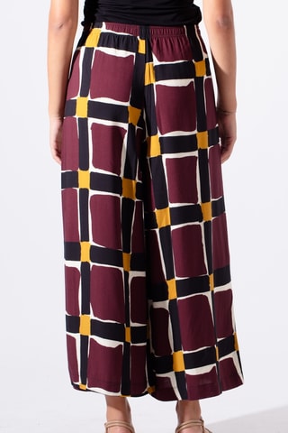 Pantalon - Bordeaux et noir