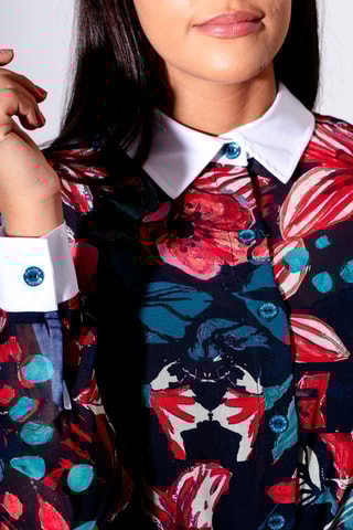 Chemisier - Bleu marine