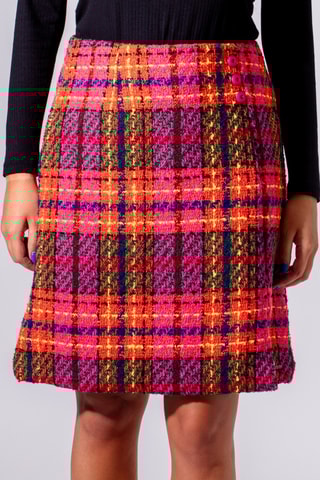 Jupe droite - Fuchsia