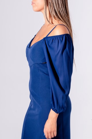 Robe droite - Bleu roi