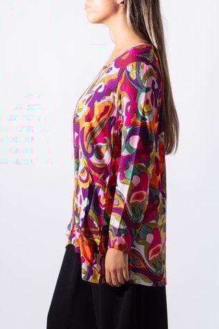 Tunique - Blanc et fuchsia