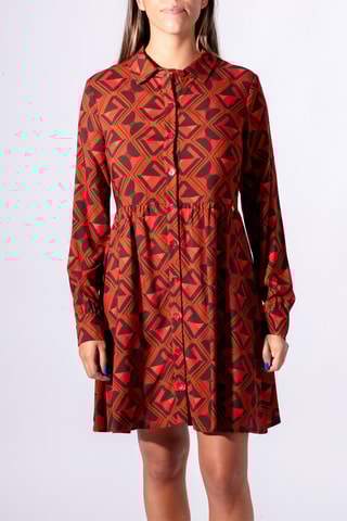 Robe chemise - Rouge