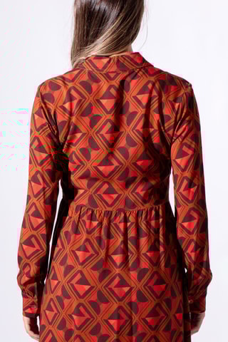 Robe chemise - Rouge