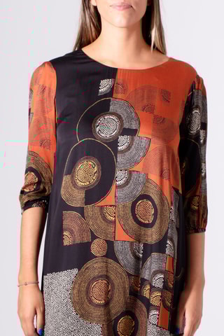 Robe droite - Rouge brique