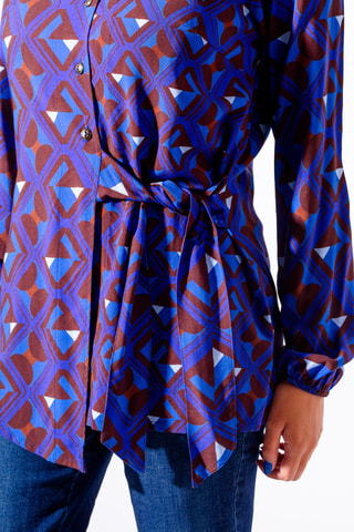 Chemisier - Bleu cobalt