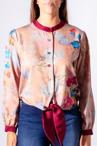 Chemisier noué - Saumon