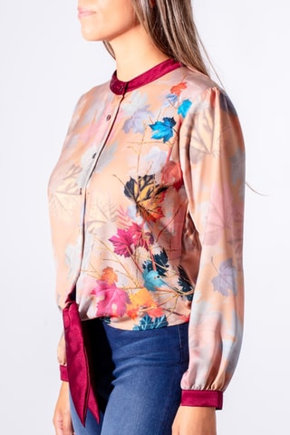 Chemisier noué - Saumon