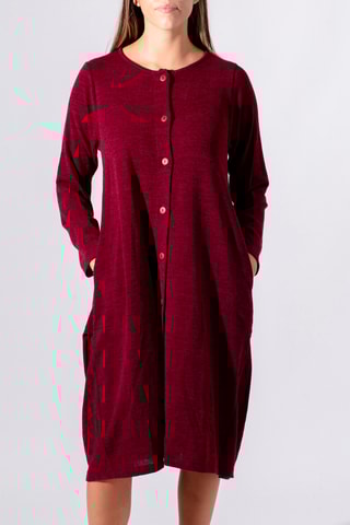 Robe chemise - Bordeaux chiné