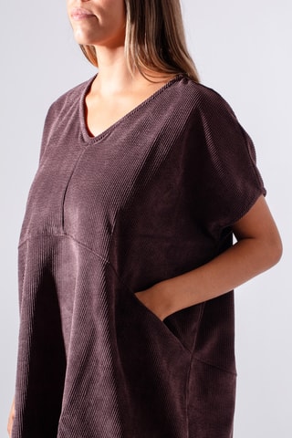 Tunique en velours - Marron