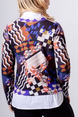 Blouse trompe-l’œil - Noir