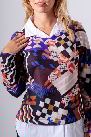 Blouse trompe-l’œil - Noir