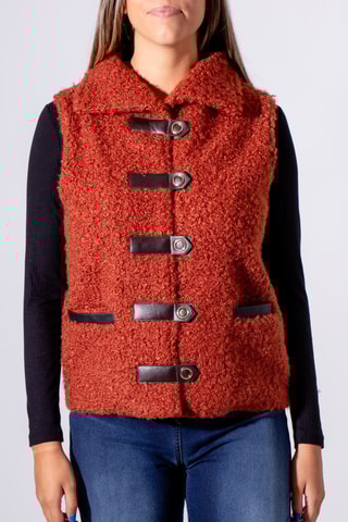 Veste sans manches - Rouge brique