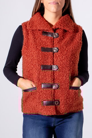 Veste sans manches - Rouge brique