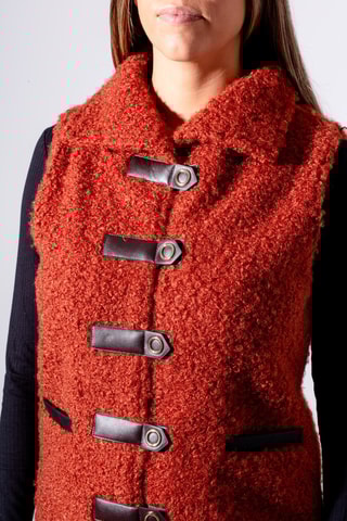 Veste sans manches - Rouge brique