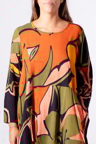 Tunique - Corail et jaune