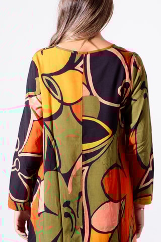 Tunique - Corail et jaune