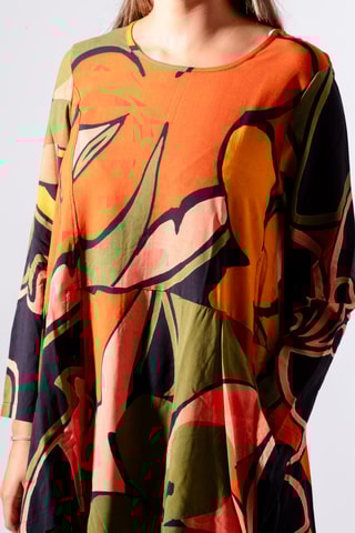 Tunique - Corail et jaune